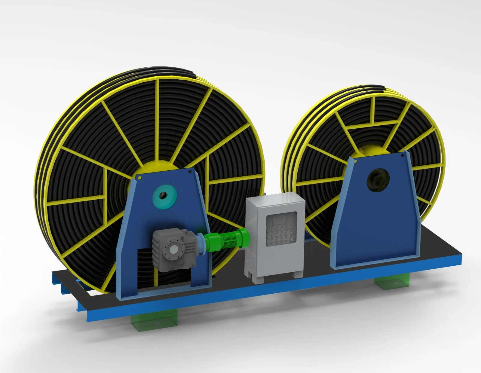 REGBES Compact Mobile CMS — dual-reel render